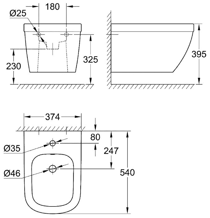 Фото Биде GROHE Euro Ceramic 39208000