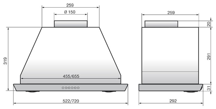 Фото Вытяжка ELIKOR 72Н-1000-Э4Д Inox