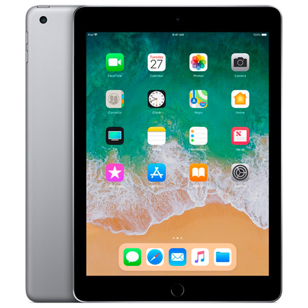 Фото Планшет APPLE iPad 2018 Wi-Fi + Cellular 128Gb Space grey (MR722)