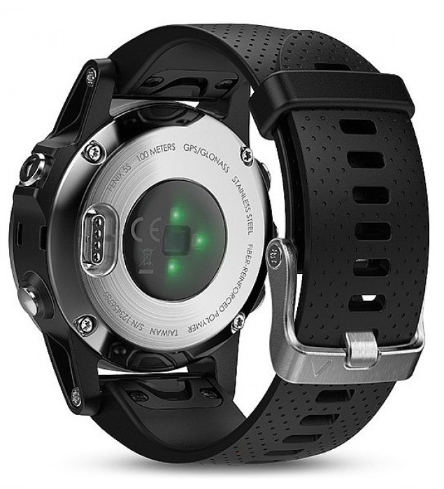 Купить Смарт-часы GARMIN Fenix 5S Silver with Black band