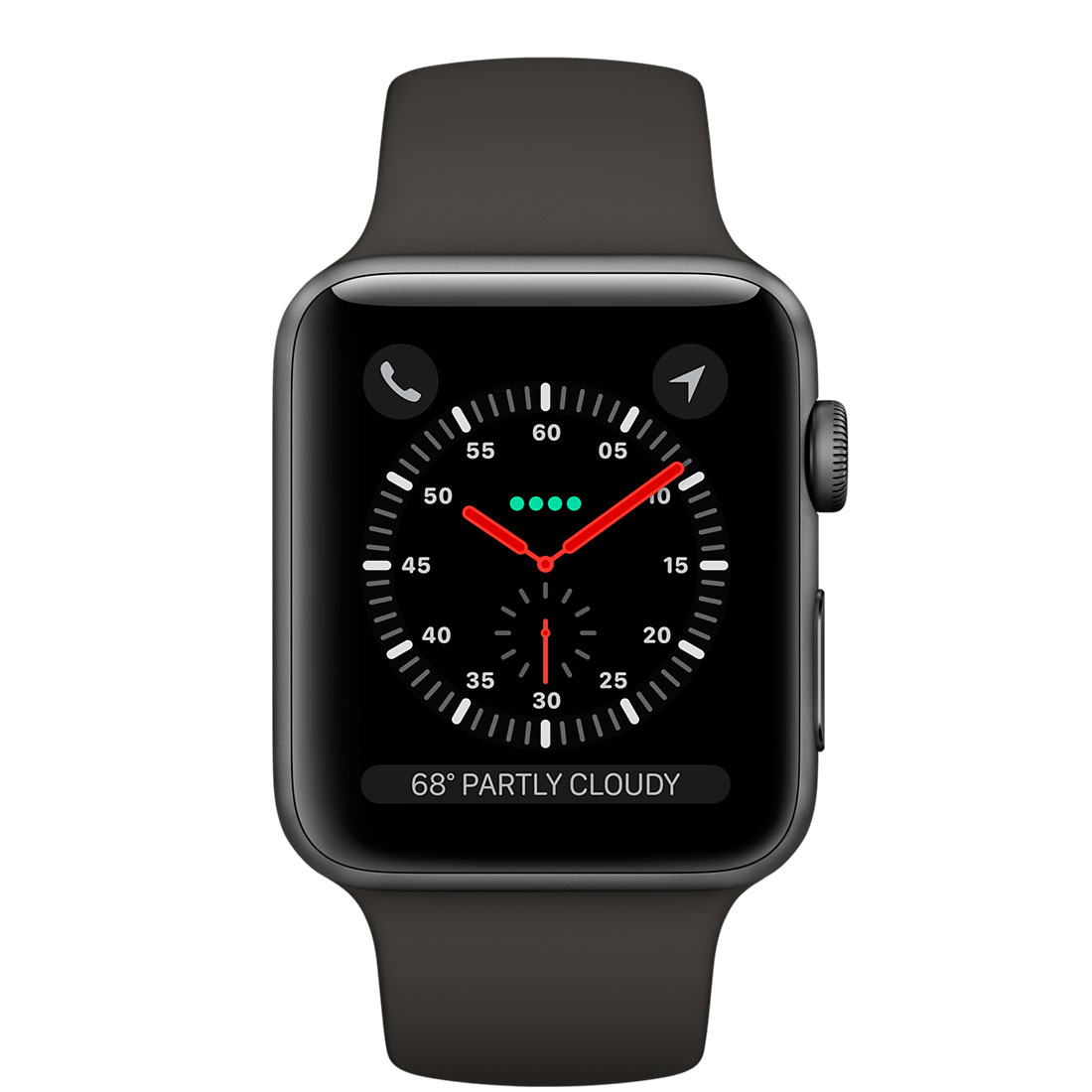 Фото Смарт-часы APPLE Watch Series 3 42mm Space Grey with Grey (MR362)