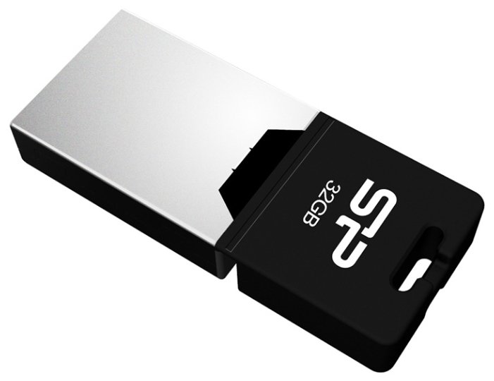 Фото USB накопитель SILICON POWER Mobile X20 32GB OTG Black