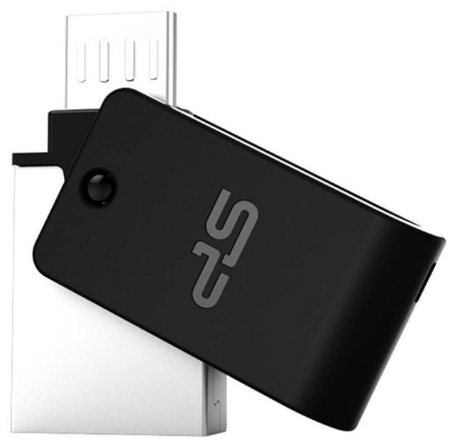 USB накопитель SILICON POWER Mobile X21 16GB OTG Black Казахстан