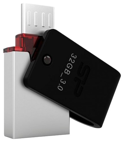 Картинка USB накопитель SILICON POWER Mobile X21 32GB OTG Black