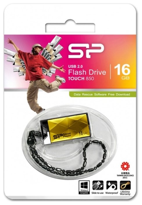 USB накопитель SILICON POWER Touch 850 32GB Amber Казахстан