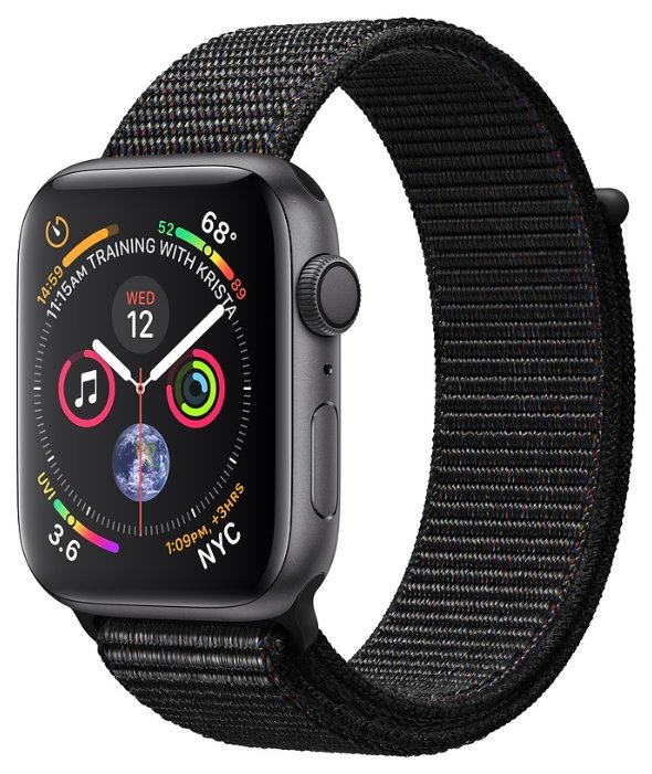 Цена Смарт-часы APPLE Watch Series 4 GPS 40mm Silver Aluminium Case with Seashell Sport Loop (MU652)