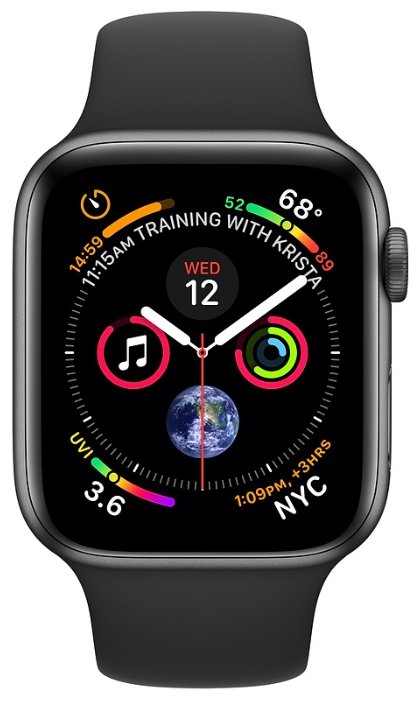 Купить Смарт-часы APPLE Watch Series 4 GPS 44mm Silver Aluminium Case with white Sport Band (MU6A2)