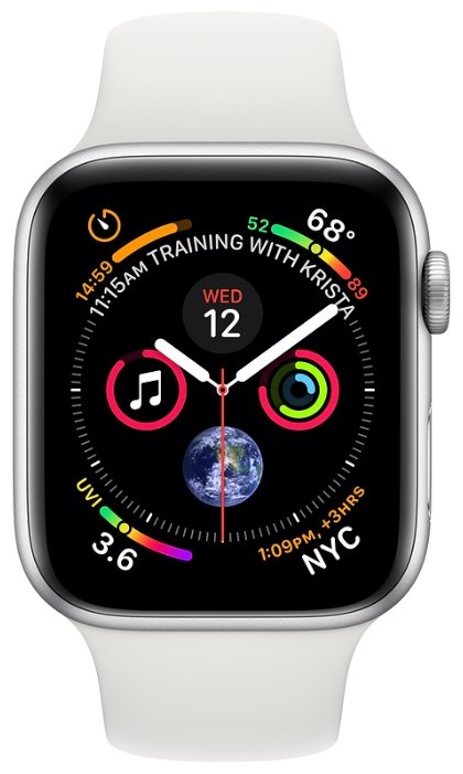 Фото Смарт-часы APPLE Watch Series 4 GPS 44mm Space grey Aluminium Case with Black Sport Loop (MU6E2)