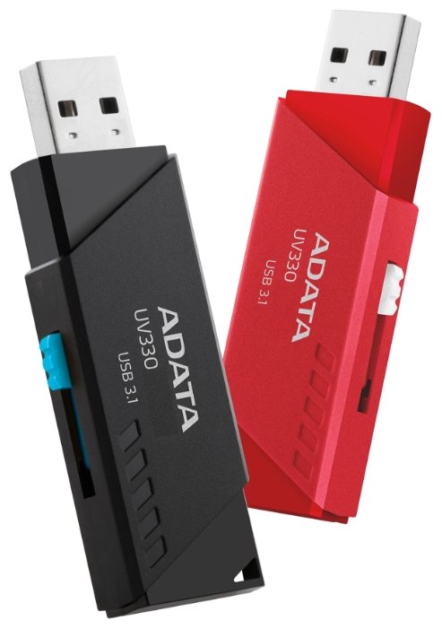 Картинка USB накопитель ADATA UV330 16Gb 3.1 Black (AUV330-16G-RBK)
