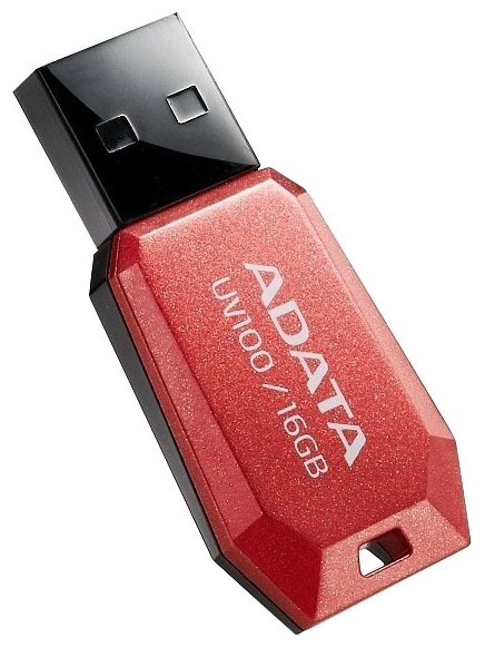 Фотография USB накопитель ADATA DashDrive UFD 2.0 UV100 16Gb Red