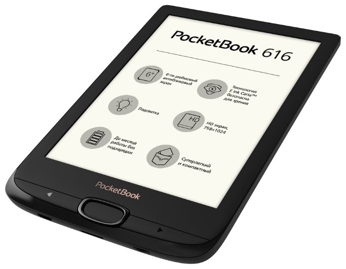 Картинка Электронная книга PocketBook PB616-H-CIS Black