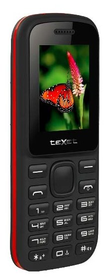 Фотография Мобильный телефон TEXET TM-130 Black-Red