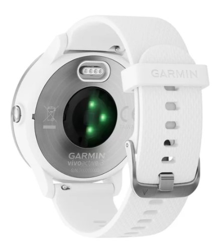 Картинка Смарт-часы GARMIN Vivoactive 3 Silver with white band (010-01769-22)