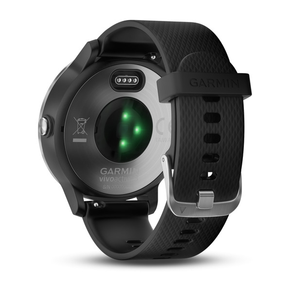 Фото Смарт-часы GARMIN Vivoactive 3 Silver with Black band (010-01769-02)