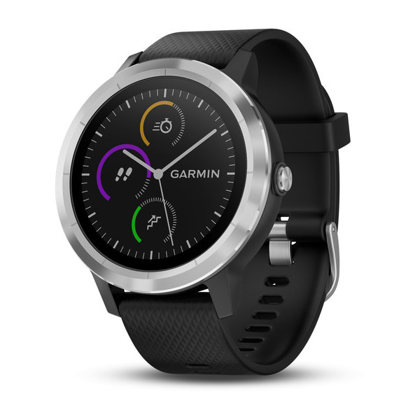 Фотография Смарт-часы GARMIN Vivoactive 3 Silver with Black band (010-01769-02)