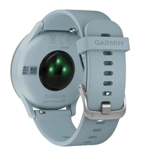 Цена Смарт-часы GARMIN vivomove HR Sport Silver with Seafoam Silicone (010-01850-08)