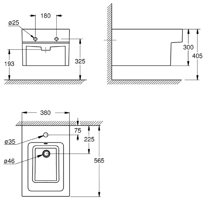 Фото Биде GROHE Cube Ceramic 3948600H