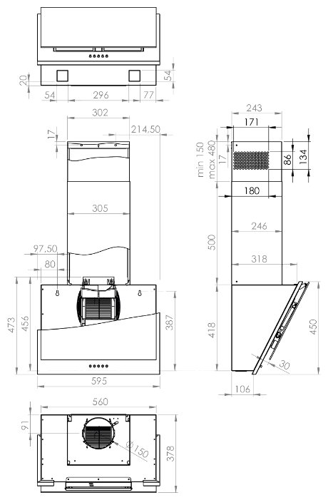 Фотография Вытяжка GORENJE WHI643E6XGB