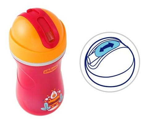 Картинка Поильник CHICCO 00006991100050 Sport Cup розовый 14м+