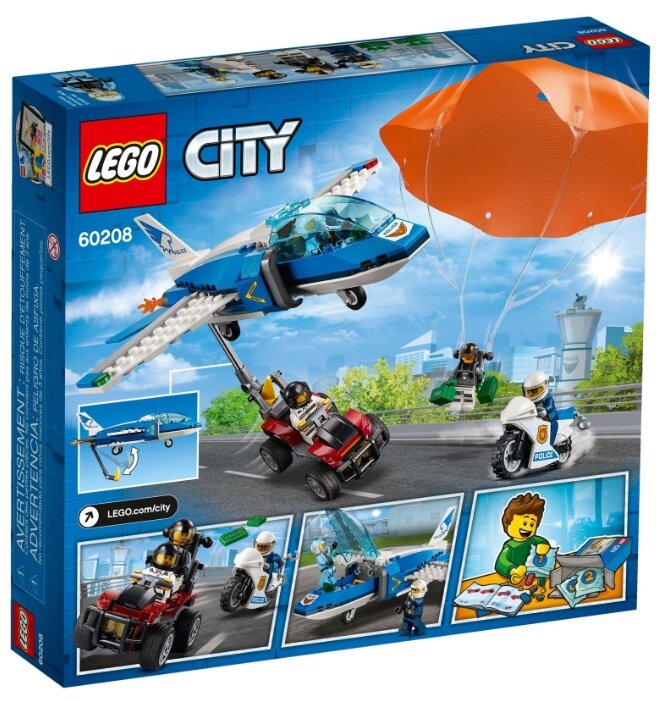 Фото Конструктор LEGO Воздушная полиция: арест парашютиста CITY 60208