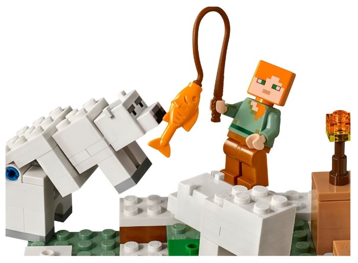 Цена Конструктор LEGO Иглу Minecraft 21142