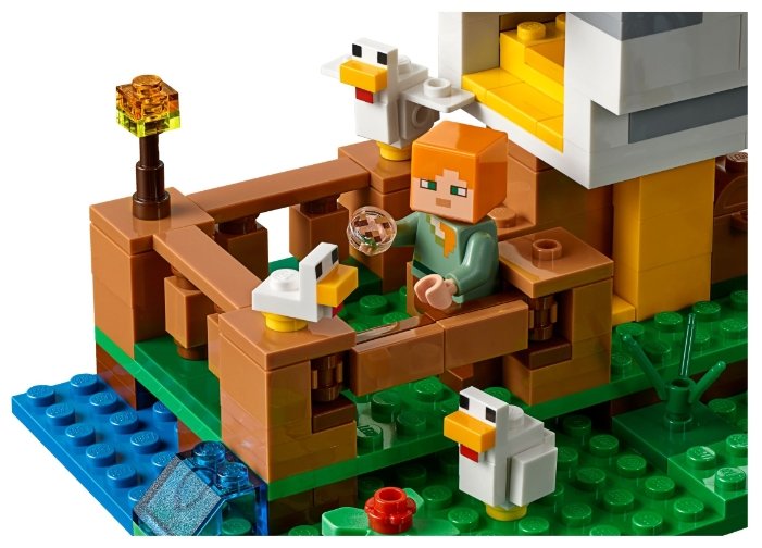 Цена Конструктор LEGO Курятник Minecraft 21140
