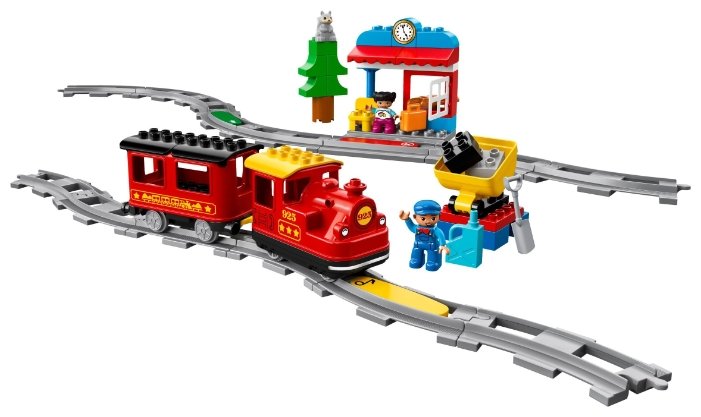 Фотография Конструктор LEGO Поезд на паровой тяге DUPLO 10874