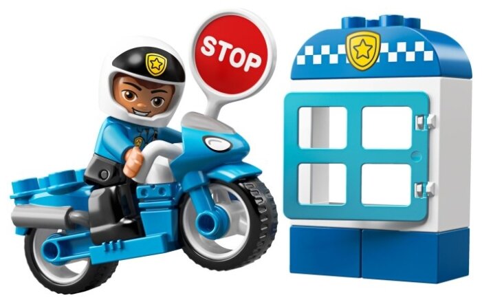 Фотография Конструктор LEGO Полицейский мотоцикл DUPLO 10900