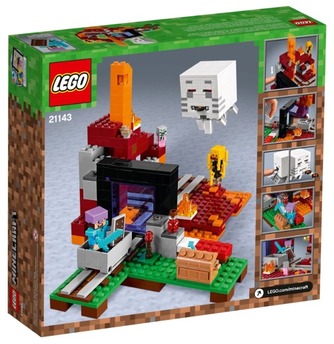 Фото Конструктор LEGO Портал в Подземелье Minecraft 21143