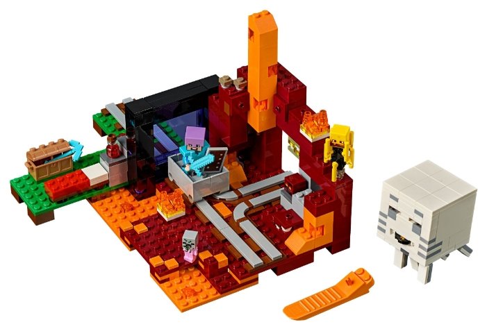 Фотография Конструктор LEGO Портал в Подземелье Minecraft 21143