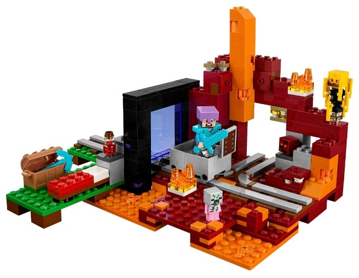 Картинка Конструктор LEGO Портал в Подземелье Minecraft 21143