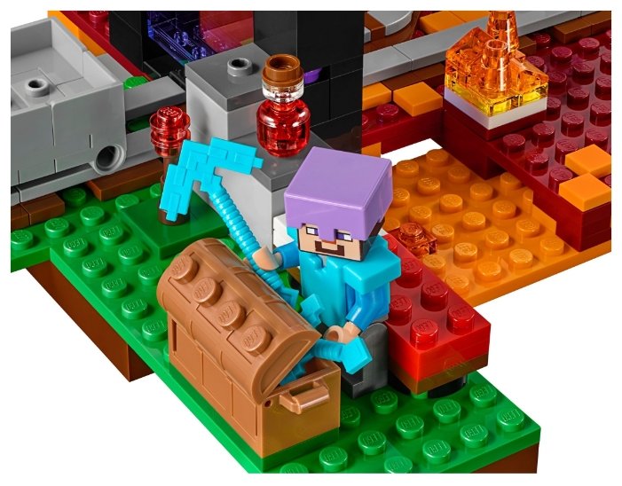 Купить Конструктор LEGO Портал в Подземелье Minecraft 21143
