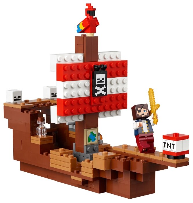 Картинка Конструктор LEGO Приключения на пиратском корабле Minecraft 21152