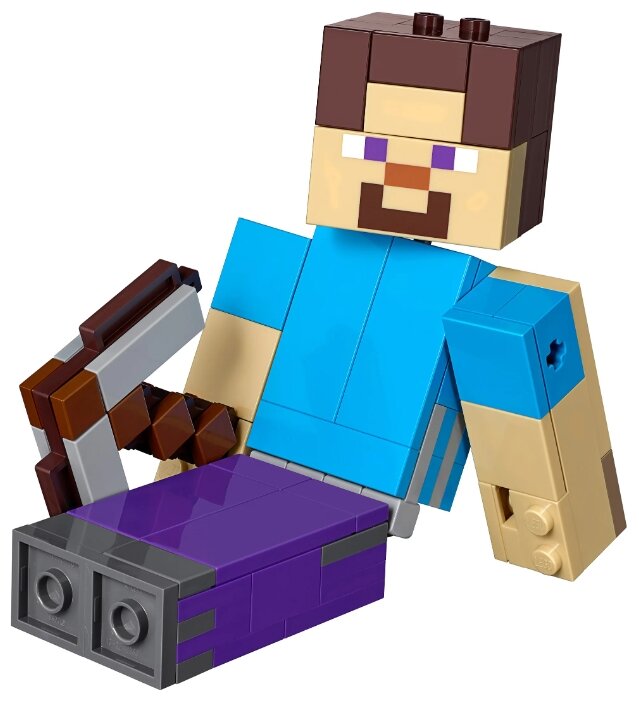 Конструктор LEGO Большие фигурки Стив с попугаем Minecraft 21148 заказать