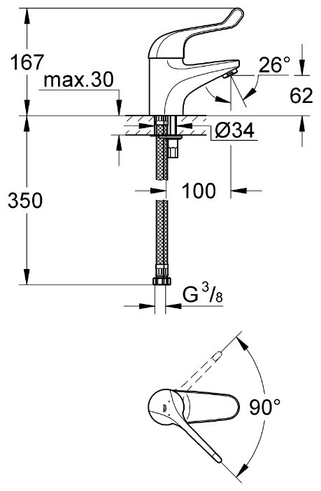 Фото Смеситель GROHE Euroeco 32789000