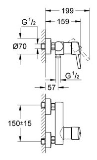 Фотография Смеситель GROHE Concetto 32210001