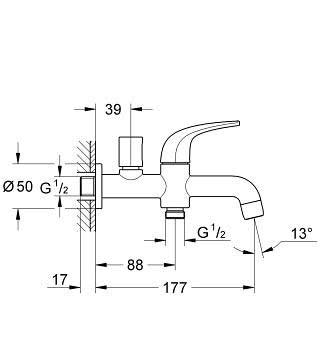 Фото Смеситель GROHE BauCurve 20281000