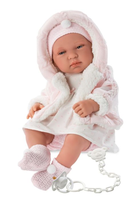 Фото Кукла LLORENS малыш Тино 43см в розовой курточке 84312