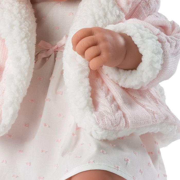 Цена Кукла LLORENS малыш Тино 43см в розовой курточке 84312