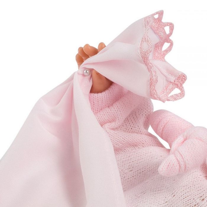 Фотография Кукла LLORENS малышка Жоэль 35 см в розовой пижамке с одеялом 38940