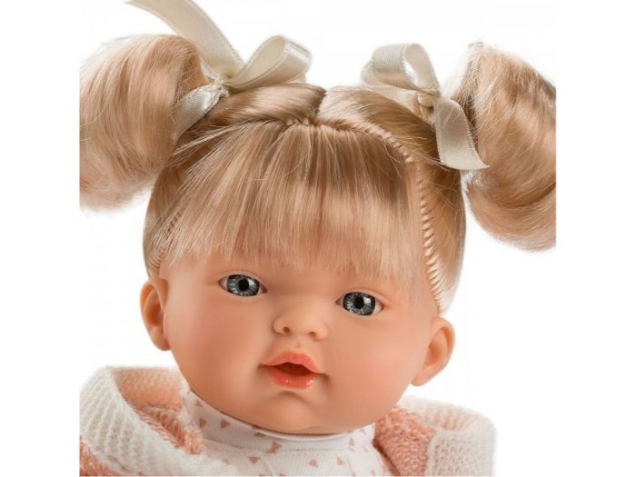 Фото Кукла LLORENS малышка Роберта 33 см блондинка в розовой курточке 33296