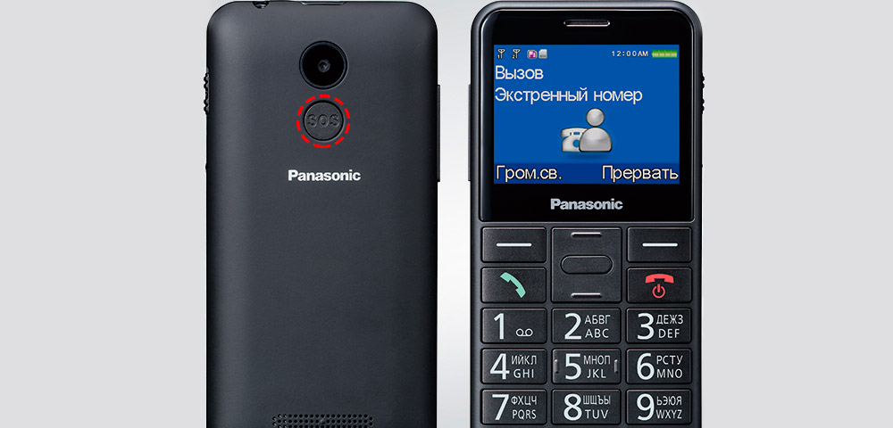Картинка Мобильный телефон PANASONIC TU150 Black