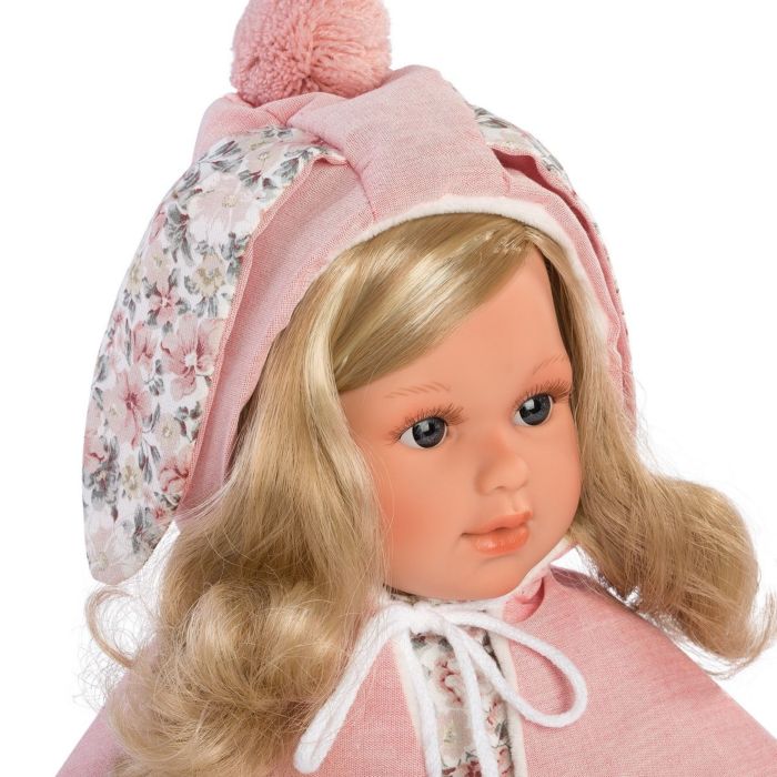 Фото Кукла LLORENS Лючия 40см блондинка в розовой пелерине 54024