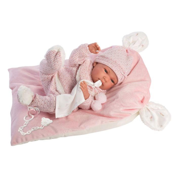 Кукла LLORENS Пупс Малышка 40 см в розовом костюме с матрасиком 73860 заказать