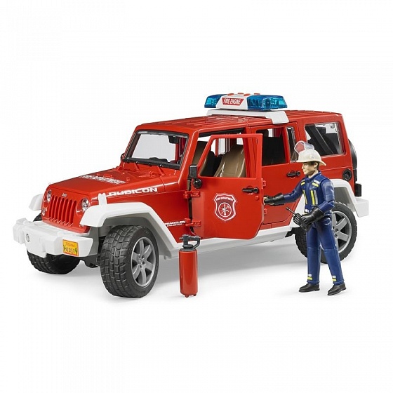 Фотография Пожарный внедорожник BRUDER Jeep Wrangler Unlimited Rubicon (02-528) 1:16