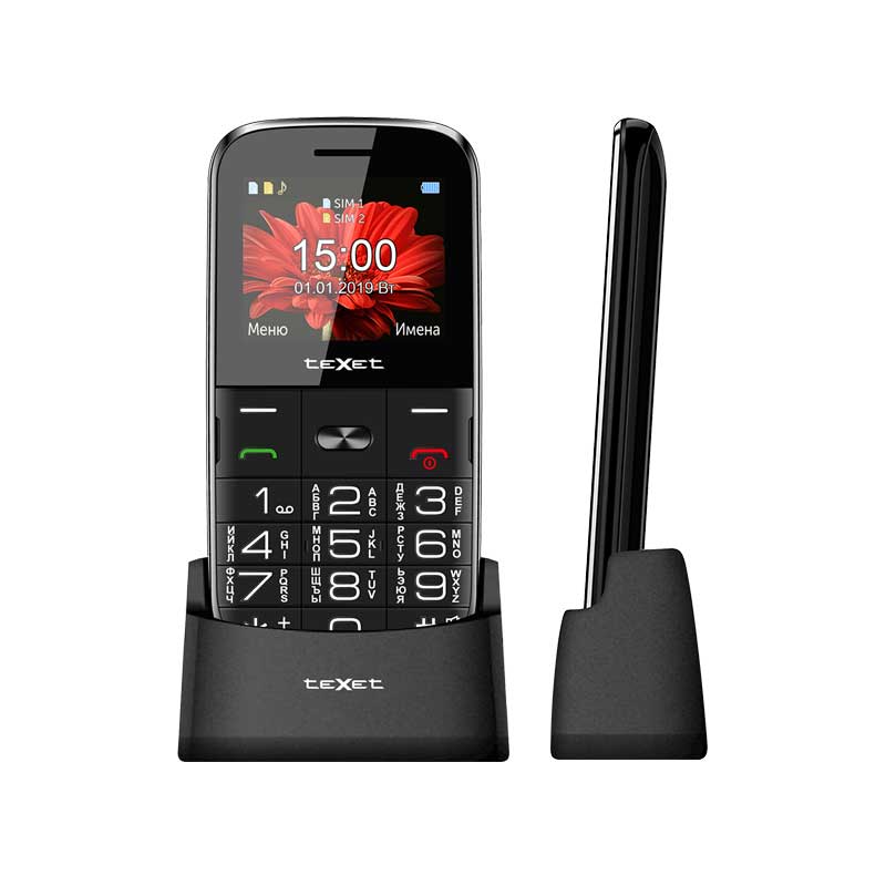 Картинка Мобильный телефон TEXET TM-B227 Black