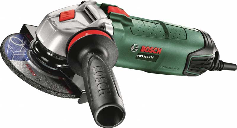 Фото Шлифмашина BOSCH PWS 850-125 CE +алмазный диск+3 обдирочных диска (06033A2708)