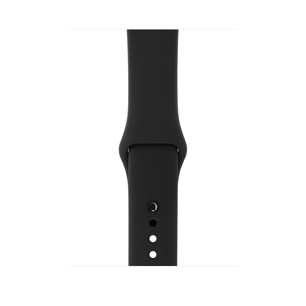 Фото Смарт-часы APPLE Watch Series 3 38mm Space Grey with Black (MQKV2)