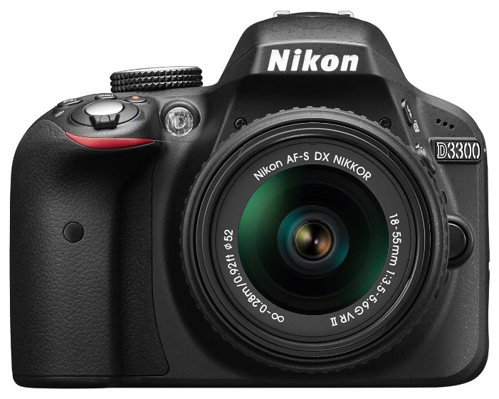 Картинка Зеркальная фотокамера NIKON D3300 18-55 VR Kit (AF-P) Black (947560)