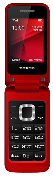 Цена Мобильный телефон TEXET ТМ-304 red